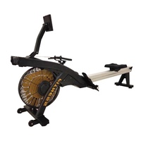 Máquina de Remo, Equipo de Gimnasio, Resistencia al Aire, Remo Plegable, Ventilador Cardiovascular, Uso Comercial