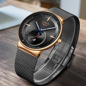 <span class=keywords><strong>Reloj</strong></span> <span class=keywords><strong>LIGE</strong></span> <span class=keywords><strong>2022</strong></span>, <span class=keywords><strong>Reloj</strong></span> de Cuarzo de Lujo de Moda para Hombre, <span class=keywords><strong>Reloj</strong></span> Casual Delgado de Acero Inoxidable con Malla, Resistente al Agua, Modelo Lg9993 - Product Image 2