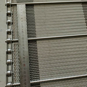 पारंपरिक मेष बेल्ट स्टेनलेस स्टील वायर जाल चेन लिंक कन्वेयर बेल्ट सुखाने के लिए कन्वेयर बेल्ट - Product Image 6