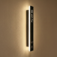 Placas de Puerta Metálicas Modernas Personalizadas EZD para Hoteles y Apartamentos, Letrero con Número de Habitación y Logotipo, Placa de Puerta Personalizada con Indicación de No Molestar