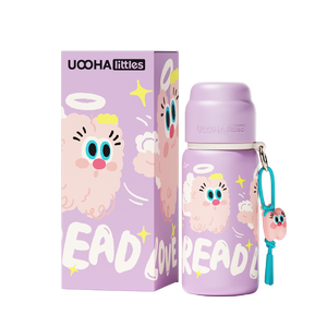 Uoohalittles Phim Hoạt Hình Cách Nhiệt Cup Với Dây Kéo Nắp Cho Nước Uống Thuận Tiện Cốc Bằng Thép Không Gỉ Cho Sinh Viên - Product Image 4