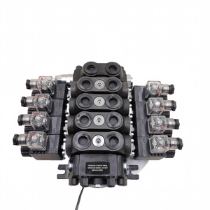 Vanne de commande directionnelle hydraulique sectionnelle à double effet à 4 bobines DCV6060L/min, marque Huamao, origine Shandong, garantie 6 mois - Product Image 2