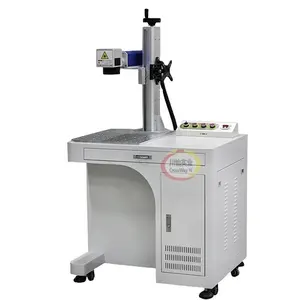 High Quality Standing Model Fiber Laser Marking Engraving Machine for Metal jewelry 20w 30W 50W Included Working Table