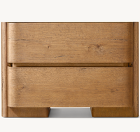 Table de chevet de luxe pour la maison, style américain, bois de chêne rustique, table de nuit fermée