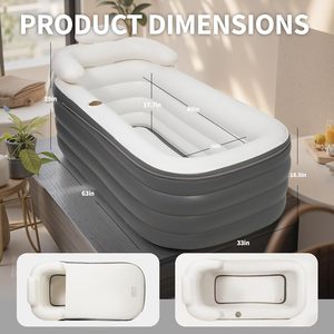 Le réservoir d'eau gonflable intérieur et la <span class=keywords><strong>piscine</strong></span> de bain de jour gonflable en PVC épaissi sont résistants au froid et à la chaleur - Product Image 4