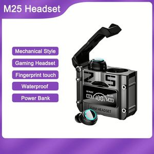 หูฟังกันน้ำ Fones De Ouvido หูฟังแบบเสียบหูและหูฟังอินเอียร์ TWS M25 หูฟังไร้สาย ควบคุมแบบสัมผัส ลดเสียงรบกวน สเตอริโอ - Product Image 2