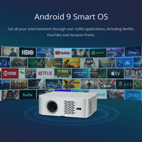 Proyector de Video Hotack L003AQ Full HD para Cine en Casa, Proyector Portátil LCD LED Inteligente con Android TV, Mini Proyector