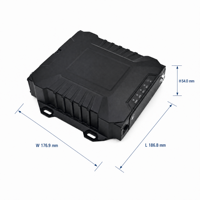 Lanchi LC-5108 Enregistreur DVR mobile 8 canaux avec alimentation de secours UPS intégrée, maintien de l'alimentation pendant 7 secondes, vision nocturne étanche, écran tactile pour bus et autocars