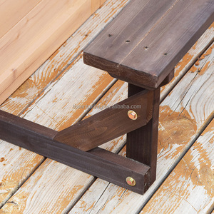 Casa de juegos de madera para niños, para el jardín, con diseño de cafetería, mostrador, bancos y puerta decorativa. - Product Image 4