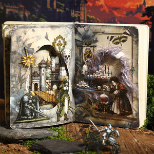 20 feuilles par paquet, Autocollants Paysage Gothique Série Dark Pixel, Décoration de carnet portable Gothique Sombre - Product Image 3