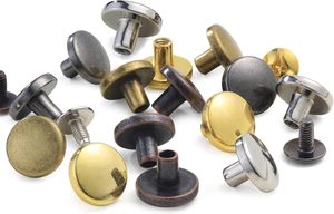 YORANYO Sets Chicago <b>Screws</b> Leather Rivets <b>Assorted</b> <b>Screw</b> Rivets Metal Studs For Clothing Chicago Binding <b>Screws</b> Spike And Studs - Product Image 3