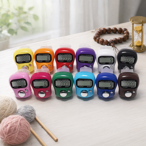 เครื่องนับแบบดิจิตอลสำหรับนิ้วหัวแม่มือ พร้อมจอ LCD สำหรับนับเวลา นับจำนวน ใช้สำหรับสวดมนต์ ถักนิตติ้ง - Product Image 3