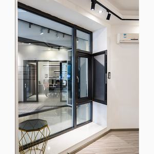 Fenêtres modernes à battant en verre trempé des Philippines à impact d'ouragan en aluminium pour balcon à prix compétitif - Product Image 1