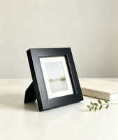 Cadre photo carré miniature 10*10cm, décoration de table, cadre en bois simple, tête de lit de chambre, cadre photo créatif