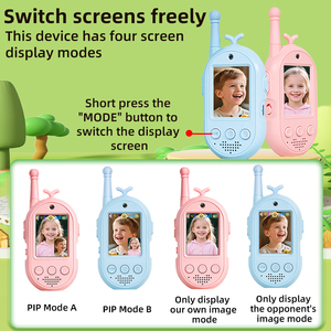 Intercomunicador de Video Portátil para Niños con Batería de 650 mAh, <span class=keywords><strong>3</strong></span> Horas de Uso para Campamentos al Aire Libre, Seguridad, Walkie Talkies Inalámbricos Inteligentes - Product Image 3