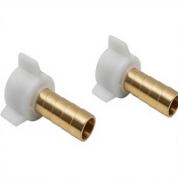 Adaptateur à écrou pivotant en laiton 1/2 NPT, tête hexagonale, longueur 2 pouces, raccord rapide, outil de plomberie