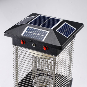<b>Solar</b> <b>Powered</b> Mosquito Killer <b>Lamp</b> Outdoor Electric LED Mosquito Trap Lawn Type Eco-Friendly Black B8020 - Product Image 1