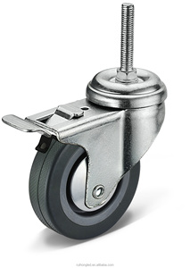 Hochwertiges industrielles Bolzen loch Polyurethan-PU-Rund gießer mit PP-Kern für Griff wagen <span class=keywords><strong>2</strong></span> in 3 in 4 in 5 Zoll - Product Image 3