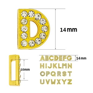 10 Pezzi Ciondoli a Forma di Lettera A-Z, Decorazioni Piatte per Fai da Te, Charm per Cover Telefono, Piccoli Oggetti Artigianali, Decorazioni Oro e Argento, Regalo per Ragazze, 14mm - Product Image 4