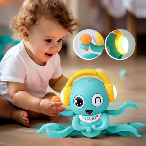 Jouet pieuvre électrique musicale avec fonction de détection, pieuvre <span class=keywords><strong>magique</strong></span> automatique rampante et dansante pour enfants - Product Image 2