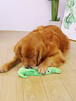 2023 nouveaux jouets pour animaux de compagnie personnalisés Simulation Alligator sonnant chien cherchant-nourriture jouets durables en peluche chien jouets à mâcher