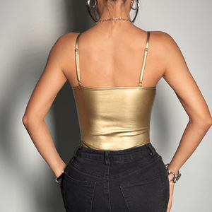 Mono de satén con lentejuelas para mujer, sexy, sin espalda, con aros de acero y diseño de espina de pescado, a la moda - Product Image 6