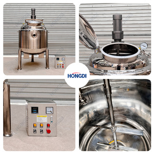 Liquid Heating Mixing Tank for Milk & Juice Drinks AC Motor & Gearbox Customizable Capacity - Product Image 5