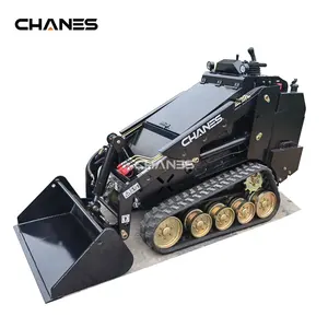 Mini skidsteer loader with EPA Yanmar turbo engine Kubota Perkins diesel engine counterweights OEM black color joystick control