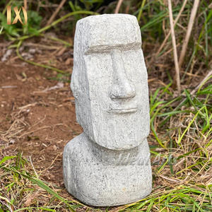 <span class=keywords><strong>Escultura</strong></span> de Moái de Granito y Mármol Tallada a Mano de la Isla de Pascua, Ideal para la Venta - Product Image 4