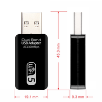 Adaptateur Wifi USB 5Ghz, adaptateur Wifi USB AC 1300Mbps, adaptateur Wifi double bande USB 3.0 Ethernet 2.4G 5G, antenne Wifi pour PC