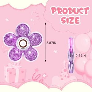Gyroscope promotionnel à doigts, gyroscope créatif à sable fluide, jouet anti-stress rotatif en forme de fleur pour cadeaux et fêtes - Product Image 2