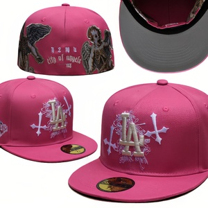 Gorra <span class=keywords><strong>de</strong></span> Béisbol <span class=keywords><strong>de</strong></span> Mezcla <span class=keywords><strong>de</strong></span> Algodón Americano <span class=keywords><strong>de</strong></span> Alta Calidad, 6 Paneles, Completamente Cerrada, No Ajustable, con Diseño <span class=keywords><strong>de</strong></span> Calavera Bordada, para las Cuatro Estaciones - Product Image 2