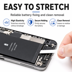 Tiras Adhesivas Elásticas para Reemplazo de Batería de <span class=keywords><strong>iPhone</strong></span>, Brindan una Fuerte Fijación con Extracción Limpia y Sin Residuos - Product Image 3