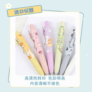 Bolígrafo Personalizable con Impresión por Transferencia Térmica, Cuerpo de Plástico, Cierre a Presión, Tinta Negra, Uso General, Regalo Promocional, Diseño de Dibujos Animados - Product Image 3