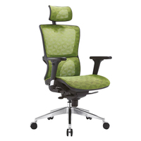 Ergonomie moderne de la dernière conception de chaise de bureau de direction à réseau complet rotatif réglable à dossier haut maille en acier inoxydable