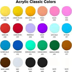 24 colores <span class=keywords><strong>liquitex</strong></span> pintura acrílica verter pintura acrílica arte fluido para niños y adultos - Product Image 2