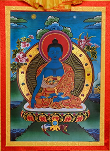 Thangka pigmento minerale cuore dipinti decorativi tela Base Zhan Bala ritratto per la casa portico decorazione della parete - Product Image 6