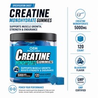 Bonbons Gommeux Énergisants Électrolytes Marque Blanche OEM Sans Sucre Croissance Musculaire Naturelle 5g Boostant 120 Unités Adulte Sans OGM