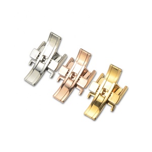 12mm 14mm 16mm 18mm hebilla de Metal banda de reloj mariposa broche - Product Image 4