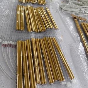 Tube chauffant en verre de quartz semi-plaqué or, tube chauffant <span class=keywords><strong>électrique</strong></span> infrarouge lointain en silice fondue pour sèche-linge - Product Image 2