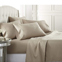 Draps de Lit en Satin Blanc de Chine de Luxe pour Hôtels, en Coton, Taille King, 60s, 300 Fils au Pouce Carré, Vente en Gros de Draps Blancs