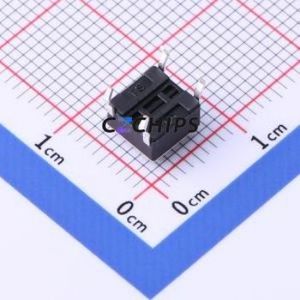 TSD001A04526A Tactile <b>Switch</b> Through hole Component (THT)-4P,6x6mm <b>Switch</b> Round Button 2.6N Through Hole 6mm - Product Image 2