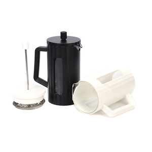 เฟรนช์เพรส 600 มล. แก้วบอโรซิลิเกต เครื่องชงกาแฟแบบพกพา ดีไซน์ลายริ้ว - Product Image 5