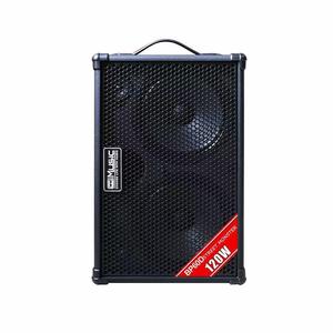 Amplificateur acoustique professionnel en métal pour busker BP60D 120W, alimenté par batterie, avec 2 micros pour sonorisation vocale - Product Image 4