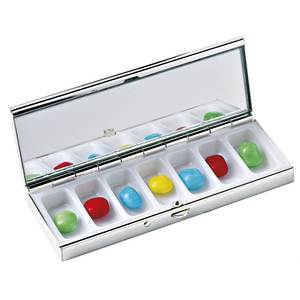 Organizador de Pastillas Rectangular Portátil de 7 Secciones, Caja de Almacenamiento de Pastillas de Plástico PP y Contenedor - Product Image 1