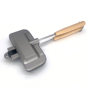 Mini Sandwichera a Gas, Máquina para Hacer Pasteles, Tostadora para Hot Dogs, Parrilla con Asas Desmontables, Equipo de Cocina para Fogatas, <span class=keywords><strong>Planchas</strong></span> para Pasteles para Acampar - Product Image 3