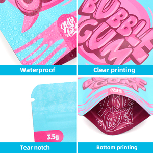 Custom 3.5g Mylar Bags Stand Up <strong>Pouch</strong> Zipper Ziplock Sachets Bag Aluminum Foil With Your Design Printed - Product Image 6