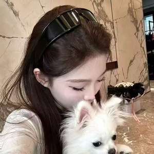 Nouvelles lunettes de soleil bandeau deux-en-un pour femmes, protection UV375, monture PC, verres AC, style noir brillant et blanc porcelaine - Product Image 5