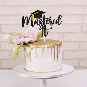 DAMAI 2025 Décoration de gâteau de remise de diplôme « Vous avez réussi » – Décoration de gâteau « Bravo, diplômé » – Décorations de fête de remise de diplôme universitaire 2025 - Product Image 1