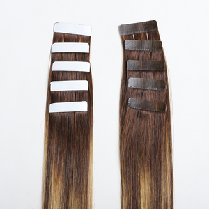 Cuticola a doppio taglio allineata <span class=keywords><strong>100</strong></span>% nastro naturale per <span class=keywords><strong>capelli</strong></span> brasiliani Balayage Pu in trama - Product Image 4